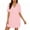 Dresses-536Pink, variant on Gamivast Shirt Dresses for Women Short Sleeve V-Neck Button Down Mini Dress With Pocket Loose Fit Casual Style Ruffle Sleeve House Dress Sleepwear Wear