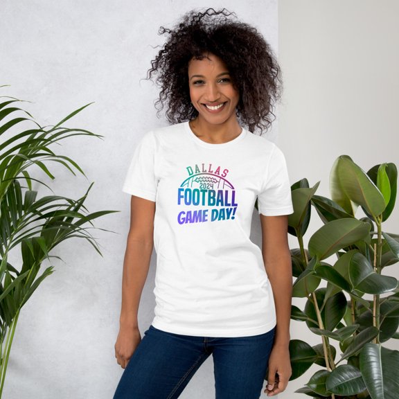 Dallas Football Game Day Shirt, XS-5XL, Womens Dallas Fan T-Shirt (XS)