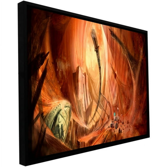 ArtWall Luis Peres "Monuments Of Mars 2" Floater Framed Gallery-Wrapped Canvas