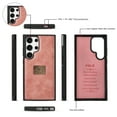thumbnail image 4 of Allytech Wallet Case for Samsung Galaxy S24 Plus, Zipper Pocket + Card Slots, [Full Body Protection] PU Leather Zipper Wallet Detachable Magnetic Phone Case with Wristband & Buckle - Pink, 4 of 10