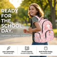 thumbnail image 4 of Yuyamidu Pink Axolotl 4Pcs Kids Backpack Set for Girls 17 Inch Schoolbag with Lunch Bag Pencil Case Water Bottle Bag Cute Back to School Satchel, 4 of 7