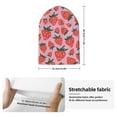 thumbnail image 2 of Lsque Cartoon Strawberry Pattern Knitted Beanie, Unisex Winter Hat, Knit Hat Winter Beanies Thick Fisherman Beanies Cuffed Plain Skull Caps, 2 of 6