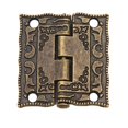 thumbnail image 4 of Dww-lot De 4 Mini Charnires En Mtal Style Rtro 36 X 23 Mm Bronze, 4 of 5