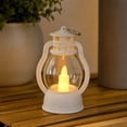 thumbnail image 6 of Mini Vintage LED Table Lamp, Battery Operated Plastic Night Light with Handle, for Holiday Shelf or Window Decor, 6 of 6