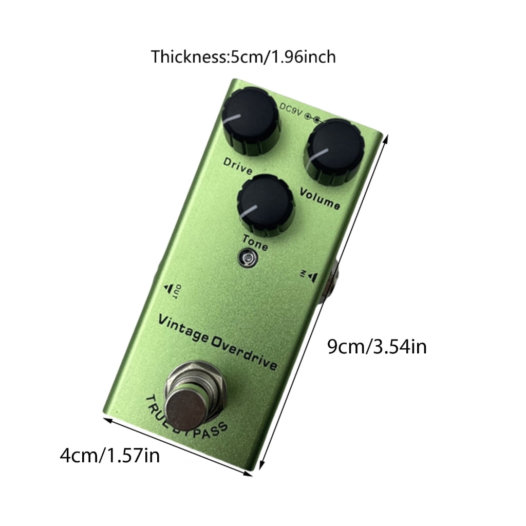 Professional Electric Guitar Overdrive Pedal for Electric Guitar & Bass Small Effect Pedal Processor of Overdrive Tone