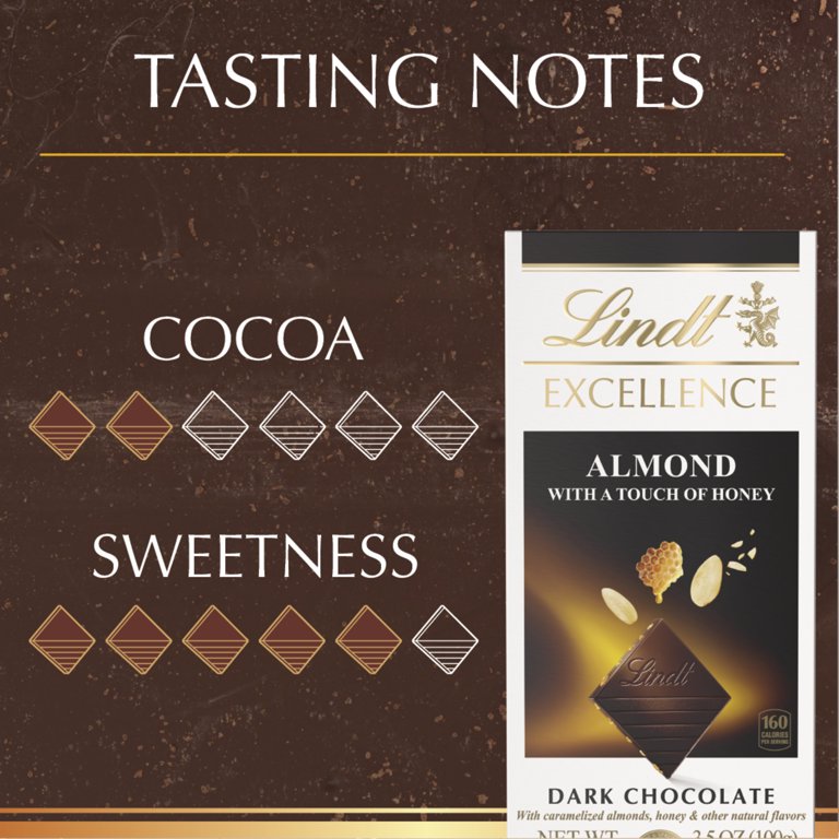 Lindt - HONEYページ Almond Touch of Honey EXCELLENCE Bar (3.5 oz)