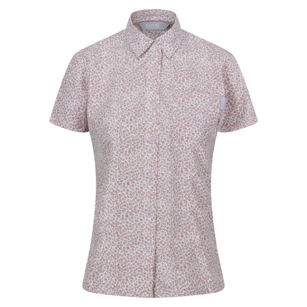 Regatta - Blusa Mindano VII Estampado Ditsy de Manga Corta para Mujer (Rosa Dusky)