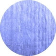 thumbnail image 1 of Ahgly Company Indoor Round Solid Blue Modern Area Rugs, 4' Round, 1 of 4