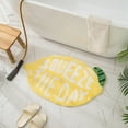 Flocked Fruit Shaped Floor Mat Toilet Entrance Shower Door Absorbent