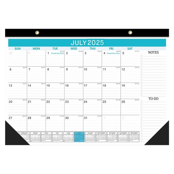 PEIBang Desk Calendar 2025-2026,18 Month Desktop Calendar from Jan 2025 to Jun 2026,Large Teacher Desk Calendar for Office Home Use