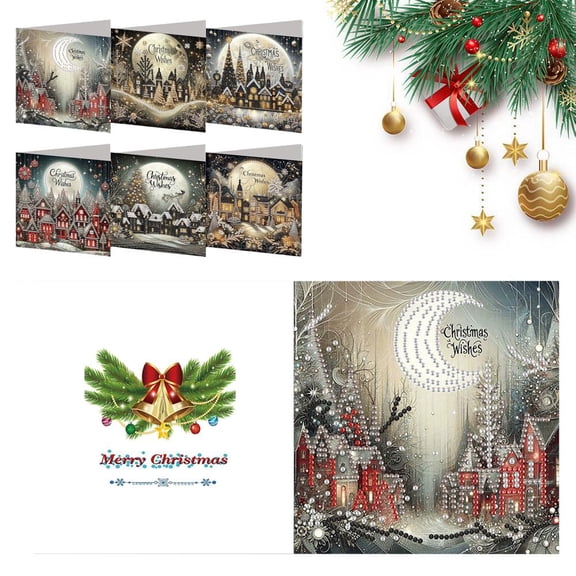 NOVELAR Creative Art Set for Adults & Kids, 6 Postcards 12x6 in with Paint & Brushes, Easy DIY Project, Great for Friend Gatherings and Anniversary Celebrations