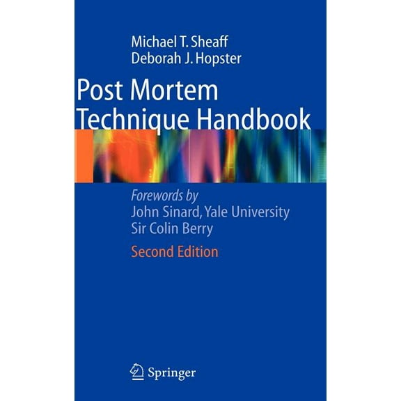 Post Mortem Technique Handbook, (Hardcover)