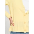 thumbnail image 3 of ellos Women's Plus Size Boxy Cardigan - 26/28, Butter, 3 of 4