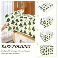 thumbnail image 4 of Storage Box With Lid 16.5x12.6x11.8In Foldable Stacked Household Storage Box Green Christmas Tree, 4 of 7