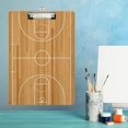 thumbnail image 3 of GZHJMY Office Clipboard Basketball Court Clipboard Plastic Clipboard for Classroom A4 Standard Letter Size 9" x 12.5" with Low Profile Metal Clip Decorative Clip Boards for Teacher, 3 of 6