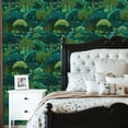thumbnail image 2 of Boho Peel and Stick Wallpaper Green Forest Waterfalls Vibrant Trees Wall Mural 23.6in x 9.8ft Self Adhesive Removable Wall Paper Renter Friendly Wallpaper for Bedroom Kitchen Farm, 2 of 8