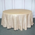 thumbnail image 3 of Efavormart 120" Beige Accordion Crinkle Taffeta Rectangular Table Cover - Perfect for Wedding Ceremonies, Party Dacorations, Upscale Occasions, Birthday Celebrations, and Any Special Event, 3 of 11