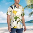 thumbnail image 5 of Bixox Men's Hawaiian Shirts Men's Bees Collecting Nectar Print Short-Sleeve Shirt-Medium, 5 of 8