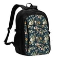 thumbnail image 1 of Balery Watercolor Floral Mochila con carga USB para hombre y mujer - Mochila impermeable y antirrobo para portátil con puerto USB para viajes, trabajo, estudios y universidad, 1 of 7