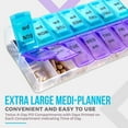 thumbnail image 4 of MEDca Weekly Pill Organizer, Twice-a-Day, 1 Pill Organizer Extra Large, 4 of 9