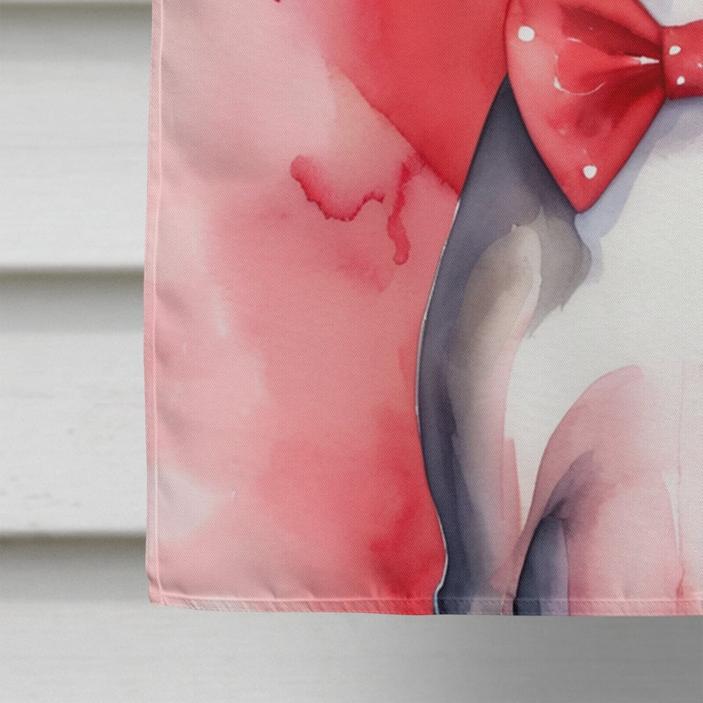 Italian Greyhound My Valentine House Flag 28 in x 40 in