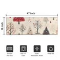 thumbnail image 5 of Beige Christmas Tree Pattern Door Rugs,Washable Non Slip Door Mats Indoor,Decorative Door Mats,Entry Mat Indoor for Entrance,Bedroom,Kitchen,Bathroom,16"x47", 5 of 6