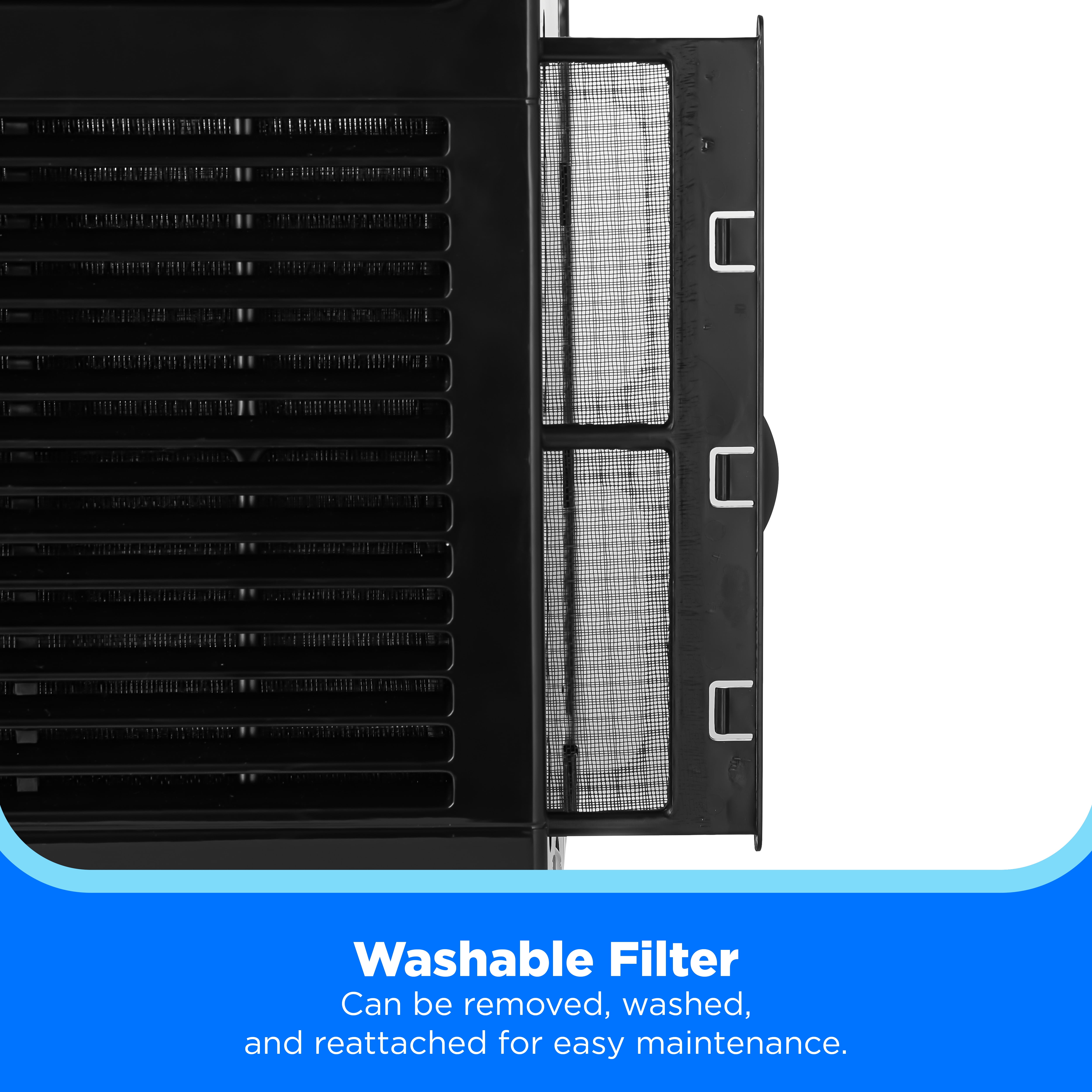 Midea 5,000 BTU Mechanical Window Air Conditioner, Covers Up to 150 Sq. Ft., Easy Installation, Black, Model MAW05M1WBL