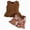 Girls Summer Outfits Z01-Coffee, variant on Toddler Baby Girl 12M-8Y Summer 2 Piece Set Spaghetti Strap Striped Cami & Floral Shorts Clothes(Red,6-9 M)