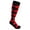 Black with Red, variant on Men's Knee High Argyle/Plaid/Scottish Tartan Golf Sports Wedding Groomsman Party Events Christmas Father's Day Giftable Teamwork Casual Dress Socks In Black with Green Color