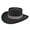 Black, variant on Women And Men Unisex Hat Steam Punk Hat Top Hat Fashion Ribbon Decorative Hat