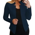 thumbnail image 2 of Fall Winter Jackets Coats Cardigan for Women, Casual Pocketed Blazers Draped Open Front Cardigans Jacket Work Suit Blue, 2 of 9