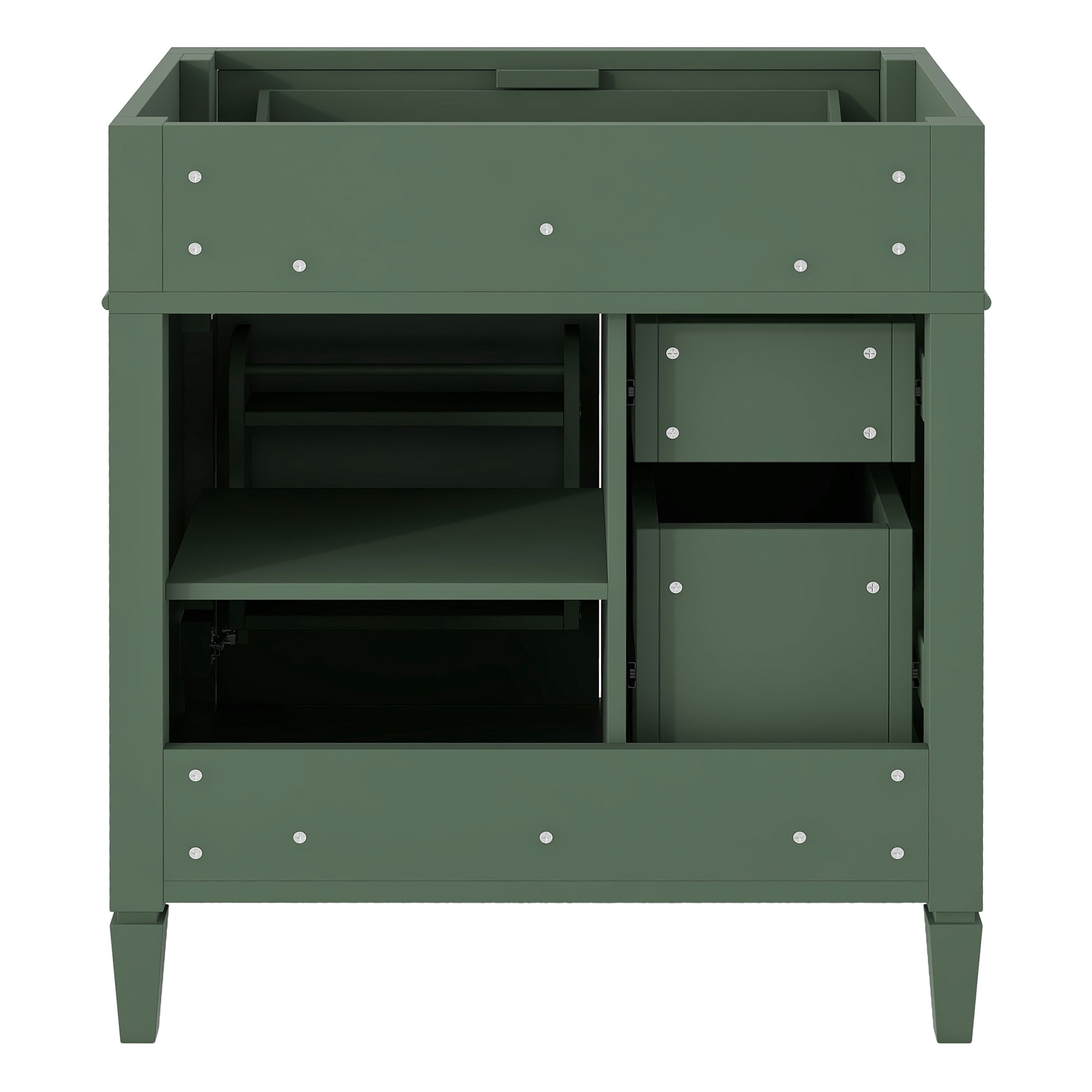 Euroco Modern Bathroom Vanity with Tip-Out Drawer, Cabinet Door Organizer, Soft-Close Drawers (NOT INCLUDE BASIN)