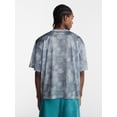 thumbnail image 3 of No Boundaries Graphic Boxy Fit Mesh Jersey Style Shirt, Men's XS-5XL, 3 of 5