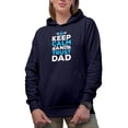 thumbnail image 2 of Keep Calm and Trust God, Navy Blue Hooded Sweatshirt or Hoodie, 2XL, 2 of 5