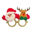thumbnail image 2 of LmnLft Christmas Glasses Frames, Funny Costume Eyeglasses Without Lenses, Kids Party Dress-up Accessories for Holiday Celebration, 2 of 6