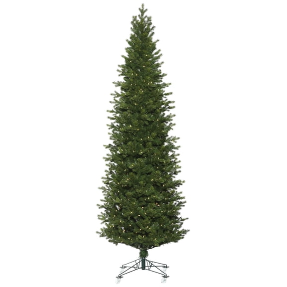Vickerman 10' x 42" Eagle Fraser Slim Artificial Christmas Tree, Warm White Dura-lit LED Lights