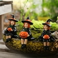 thumbnail image 5 of Pumpkin Witch Statue Ornaments Gothic Home Witch Girl Garden Decoration Resin Crafts, 5 of 8