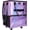 Gradient Purple, variant on Large Rolling Tote Bag with Wheels, 130L Foldable Shopping Cart & Grocery Bag, 5 Swivel Wheels & 3 Handles, Multiple Pockets & Zippered Closure, Heavy Duty for Laundry, Moving, Travel, Camping, Black