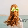 thumbnail image 2 of 6 Inch Grosgrain Hair Bow Hair Clip for Girls- Large Dots, 2 of 5