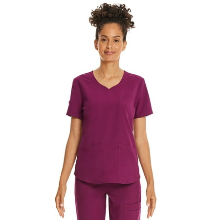 Scrubstar Women's Core Essentials Sweetheart V-Neck Scrub Top, Sizes XS-3L