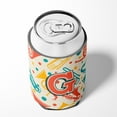 thumbnail image 4 of Letter G Retro Teal Orange Musical Instruments Initial Can or Bottle Hugger, 4 of 5