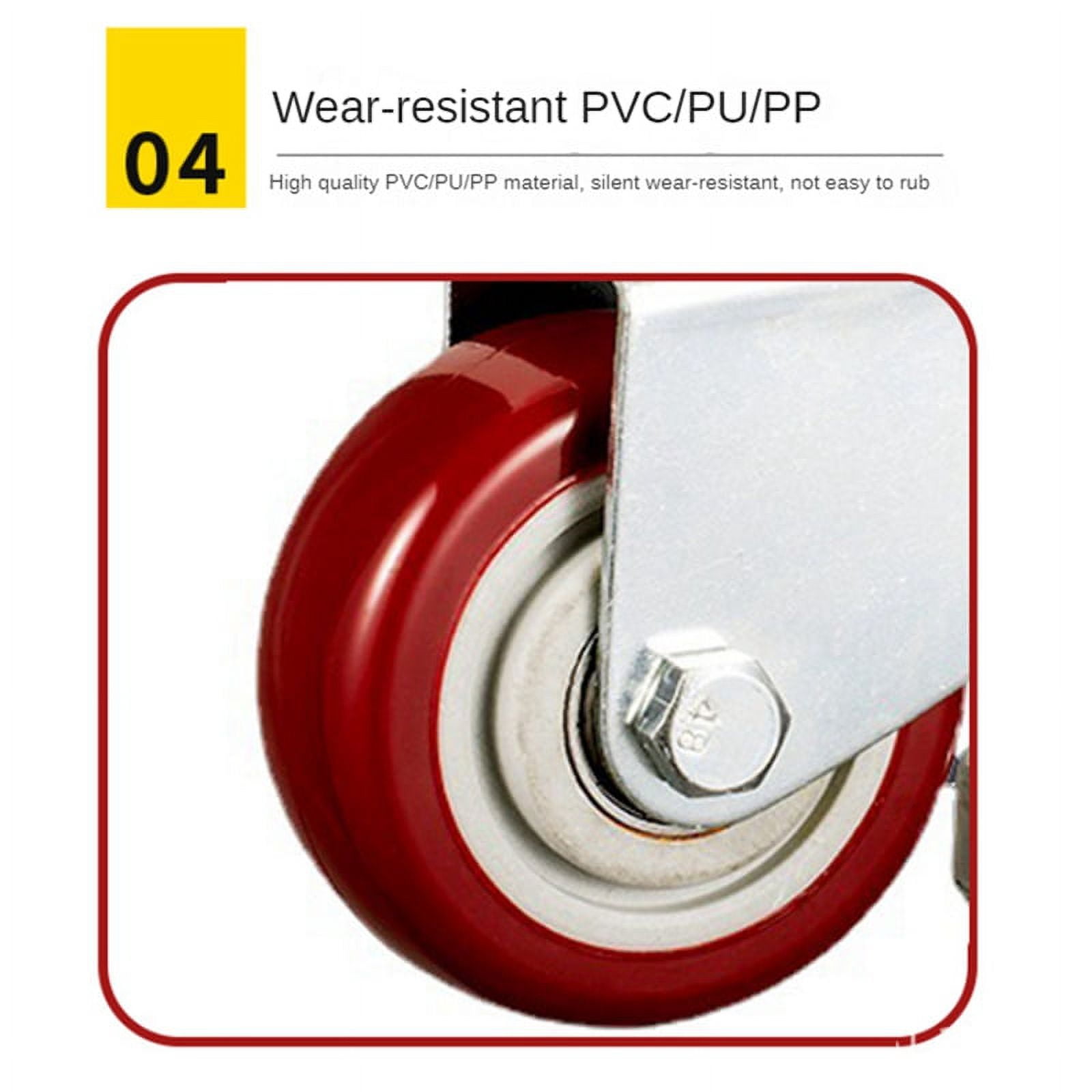 2 inch Leveling Plate Caster Wheels with Adjustable Anti-Vibration