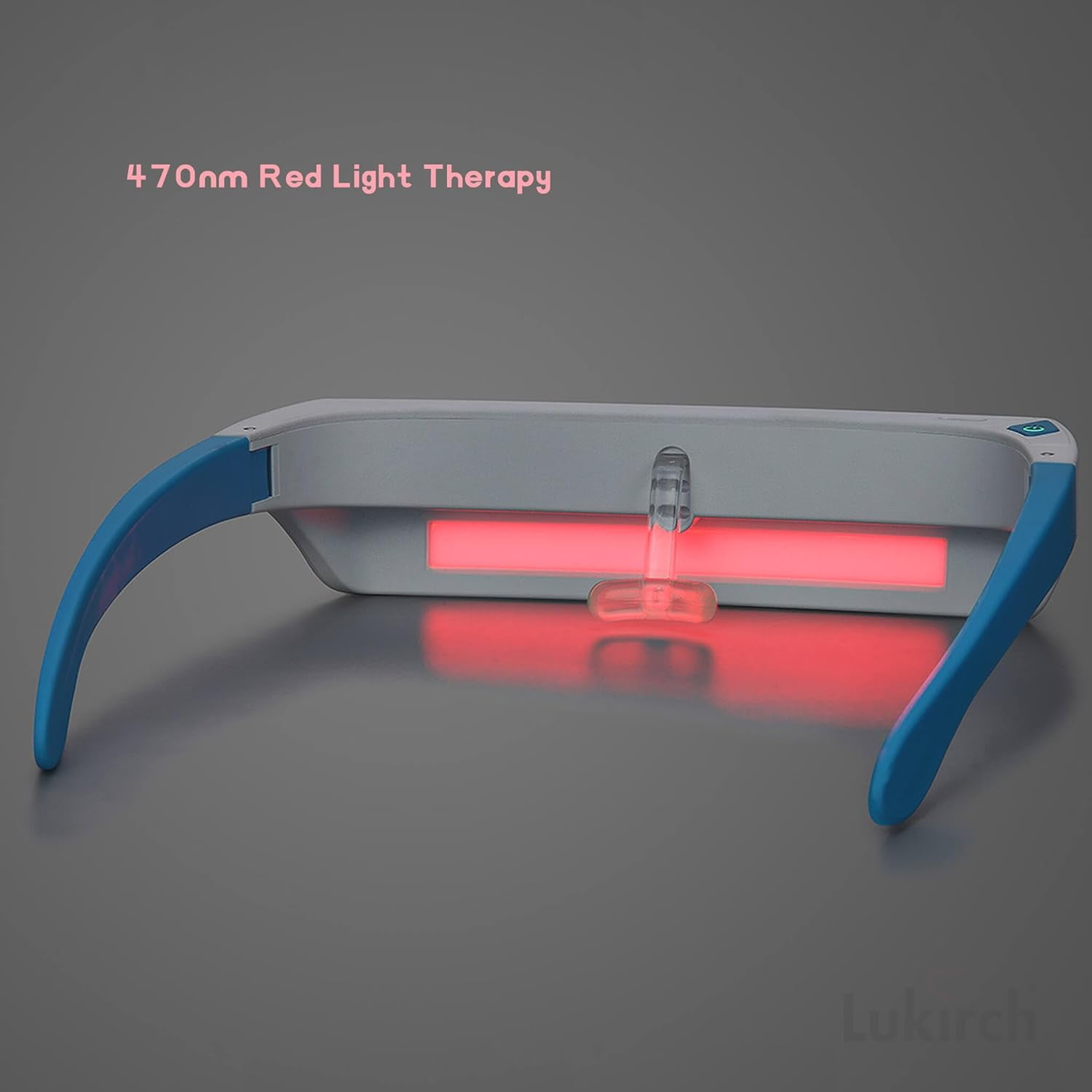 Light Therapy Glasses, Blue and Red Light Therapy, Blue Light for Good Sleep, Winter Blues, Jet Lag, Night Shift, Energy and Mood, Unique 670nm Red Light for Eye Health, White