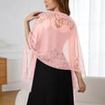 thumbnail image 1 of Elegant Lace Shawl Wrap for Weddings and Formal Occasions Sophisticated Evening Accessory for Bridesmaids and Guests Timeless Knitwork Shawl with Intricate Design, 1 of 4
