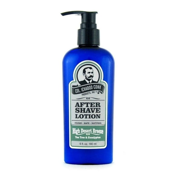 Col. Conk Natural After Shave Lotion for Men, Soothing Aftershave Lotion, High Desert Breeze, 6 oz