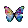 Beautiful Mosaic Multicolored Butterfly Artistic Monarch Insect Stained Glass Insect Art Cool Wall Decor Art Print Poster 12x18