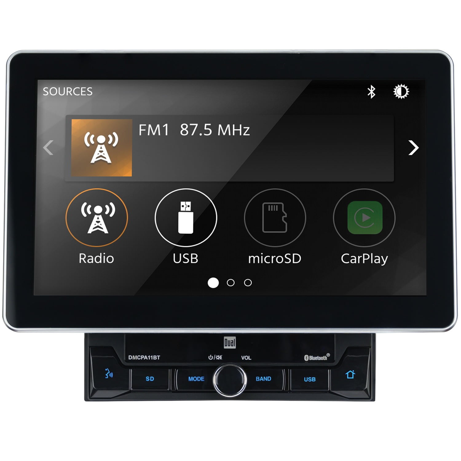 Dual DMCPA11BT 10.1Inch DoubleDIN InDash Mechless