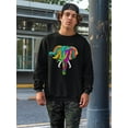 thumbnail image 2 of Colored Elephant  Sweatshirt Men -Image by Shutterstock, Male Medium, 2 of 4