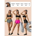thumbnail image 3 of Alove Women's Solid High Rise Swim Shorts Athletic Board Shorts Bathing Suit Bottoms, 3 of 7