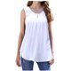 thumbnail image 1 of Tops de cuello redondo sin mangas a la moda para mujer, camisas casuales sólidas, blusa, botones, chaleco Pompotops lopia991781, 1 of 6